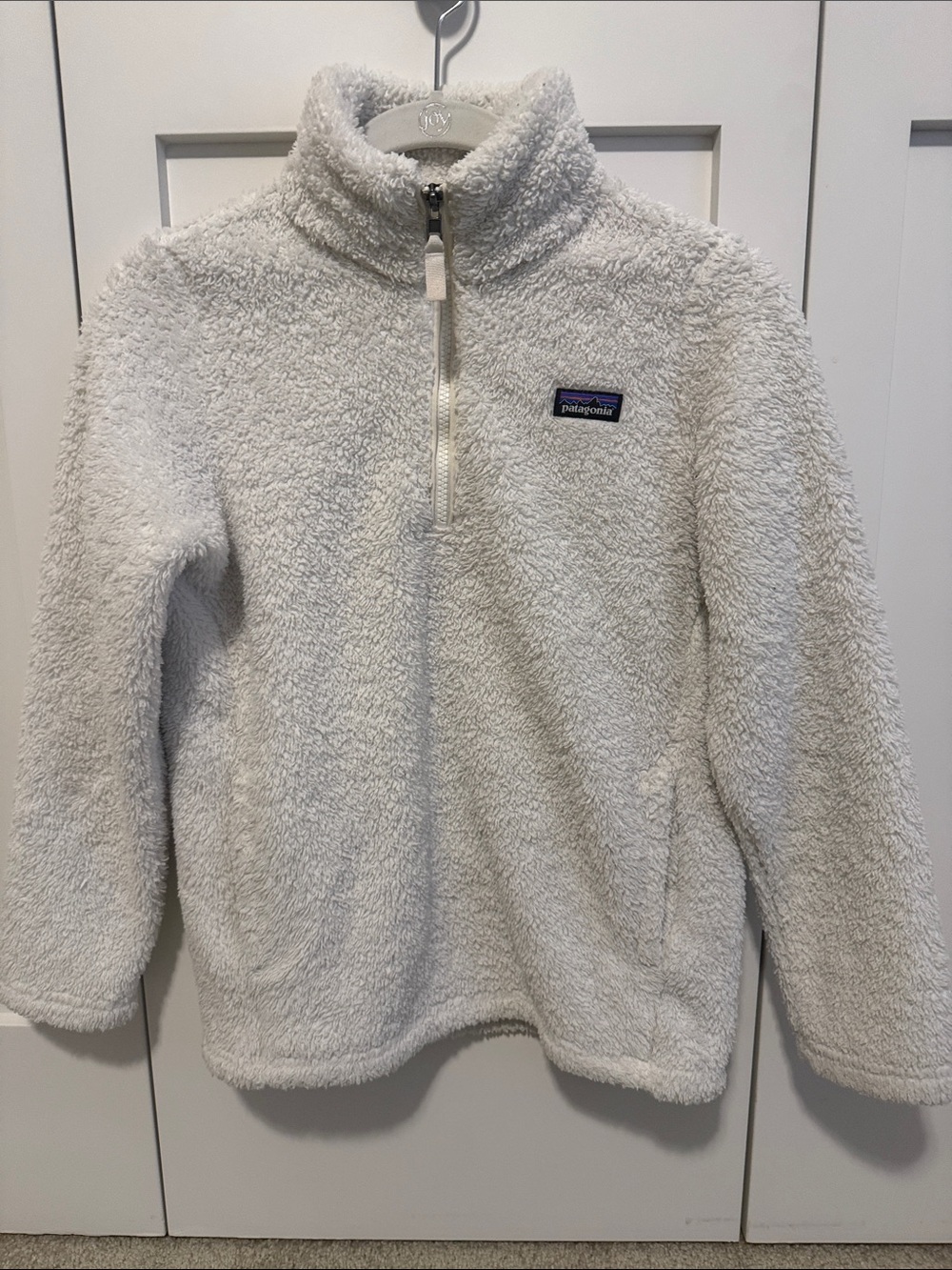 Patagonia Kids Cream Sherpa 1/4 Zip Pullover